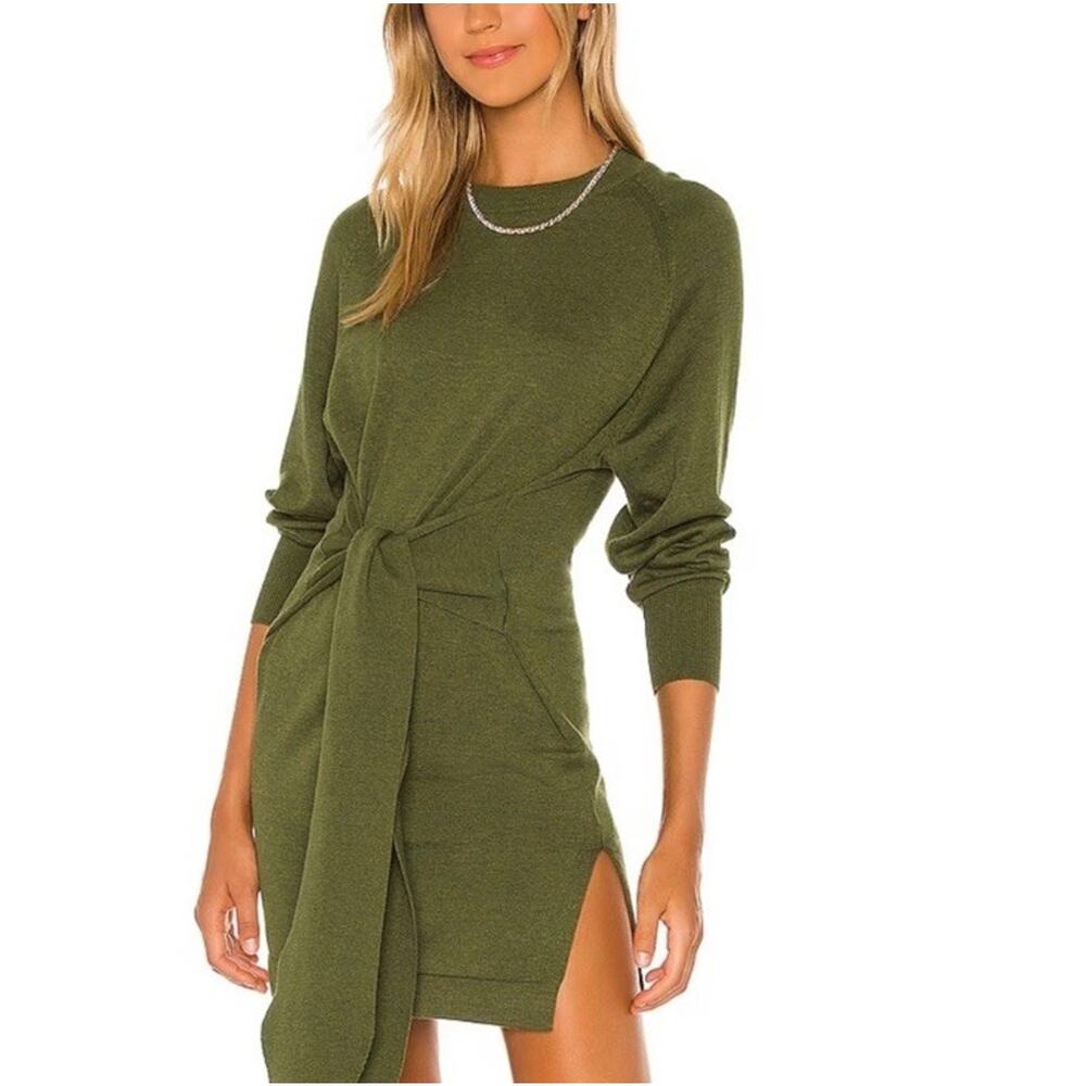 Lovers And Friends (Revolve) Elana Mini Dress Olive Green Women’s Small